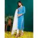 Picture of Appealing Rayon Dodger Blue Readymade Salwar Kameez