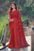 Picture of Well Formed Chiffon Fire Brick Saree