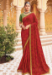 Picture of Classy Georgette Dark Red Saree