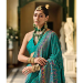 Picture of Magnificent Silk Dark Cyan Saree