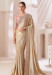 Picture of Resplendent Chiffon & Satin Tan Saree