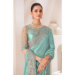 Picture of Sublime Chiffon & Satin Cadet Blue Saree