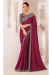 Picture of Enticing Chiffon & Georgette Brown Saree