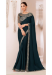 Picture of Pretty Chiffon & Georgette Dark Slate Grey Saree