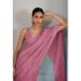 Picture of Fascinating Net & Organza Rosy Brown Saree