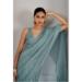 Picture of Magnificent Net & Organza Light Slate Grey Saree