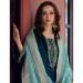 Picture of Magnificent Chiffon Navy Blue Straight Cut Salwar Kameez