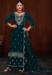 Picture of Chiffon Dark Green Straight Cut Salwar Kameez