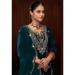 Picture of Chiffon Dark Green Straight Cut Salwar Kameez