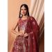 Picture of Enticing Georgette Maroon Lehenga Choli