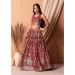 Picture of Enticing Georgette Maroon Lehenga Choli