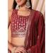 Picture of Enticing Georgette Maroon Lehenga Choli