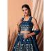 Picture of Resplendent Georgette Midnight Blue Lehenga Choli