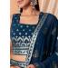 Picture of Resplendent Georgette Midnight Blue Lehenga Choli