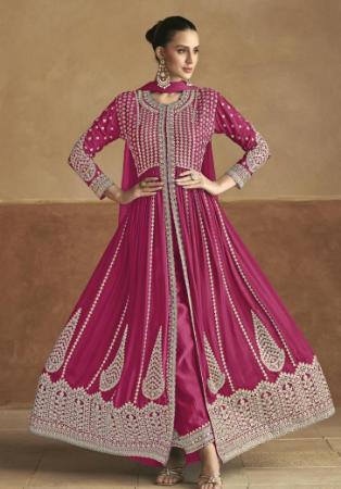 Picture of Taking Chiffon Light Pink Anarkali Salwar Kameez