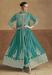 Picture of Superb Chiffon Teal Anarkali Salwar Kameez