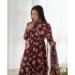 Picture of Comely Georgette Maroon Readymade Salwar Kameez