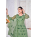 Picture of Taking Net Dark Sea Green Anarkali Salwar Kameez