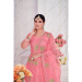 Picture of Magnificent Net Pale Violet Red Anarkali Salwar Kameez