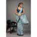 Picture of Amazing Georgette Cadet Blue Saree