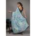 Picture of Amazing Georgette Cadet Blue Saree