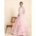 Picture of Statuesque Georgette & Silk Misty Rose Lehenga Choli