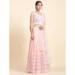 Picture of Statuesque Georgette & Silk Misty Rose Lehenga Choli