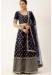 Picture of Georgette & Silk Midnight Blue Lehenga Choli