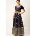 Picture of Georgette & Silk Midnight Blue Lehenga Choli