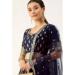 Picture of Georgette & Silk Midnight Blue Lehenga Choli