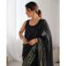 Picture of Graceful Georgette Black Saree