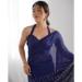 Picture of Exquisite Georgette Midnight Blue Saree