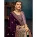 Picture of Lovely Silk Grey Straight Cut Salwar Kameez