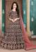 Picture of Stunning Georgette Maroon Anarkali Salwar Kameez