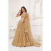 Picture of Beautiful Net Dark Khaki Lehenga Choli