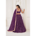 Picture of Enticing Net Purple Lehenga Choli