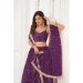 Picture of Enticing Net Purple Lehenga Choli