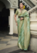 Picture of Statuesque Silk Dark Sea Green Saree