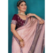 Picture of Pleasing Silk Rosy Brown Saree