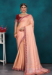 Picture of Fascinating Silk Dark Salmon Saree