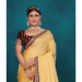 Picture of Good Looking Silk Khaki Saree