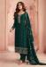 Picture of Charming Silk Dark Green Straight Cut Salwar Kameez