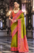 Picture of Good Looking Silk Golden Rod Saree