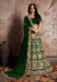 Picture of Superb Chiffon Dark Green Lehenga Choli