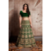 Picture of Superb Chiffon Dark Green Lehenga Choli