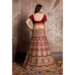 Picture of Exquisite Chiffon Dark Red Lehenga Choli