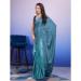 Picture of Classy Satin & Silk Cadet Blue Saree