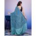 Picture of Classy Satin & Silk Cadet Blue Saree