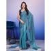 Picture of Classy Satin & Silk Cadet Blue Saree