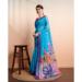 Picture of Nice Linen Turquoise Saree